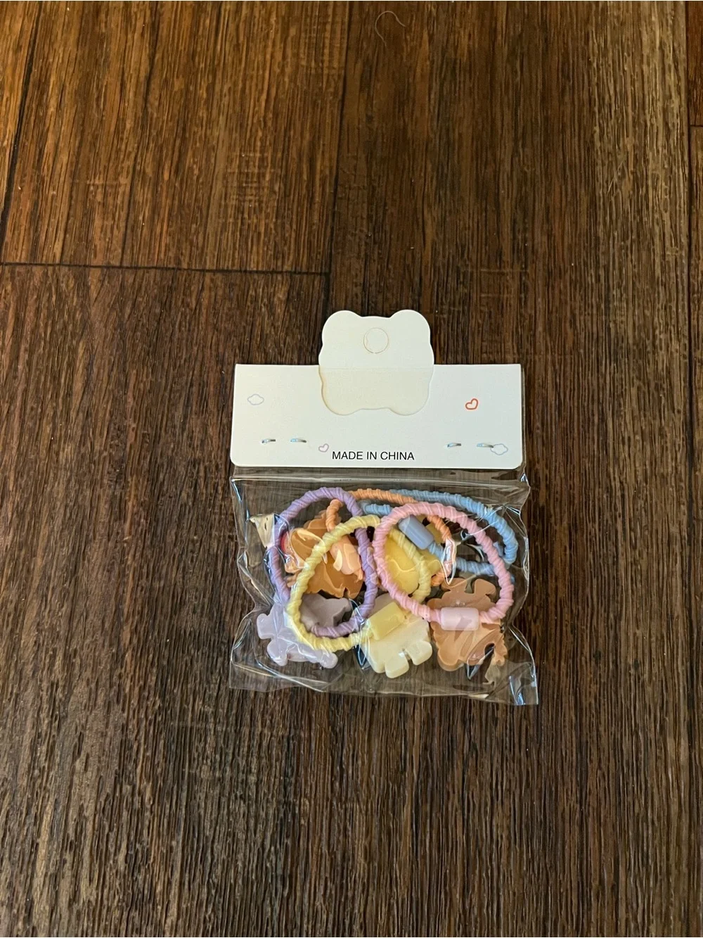 🍪🍩 5-Piece Snack Theme Hair Tie Set 🍞✨